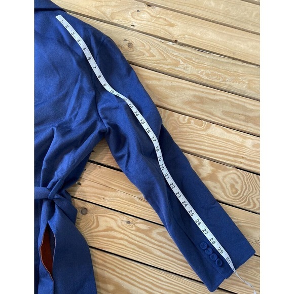 NWT Dior Peter Doig Wool Trench Coat Size 52 Women's Blue Orange MSRP $4,700 - Picture 10 of 10